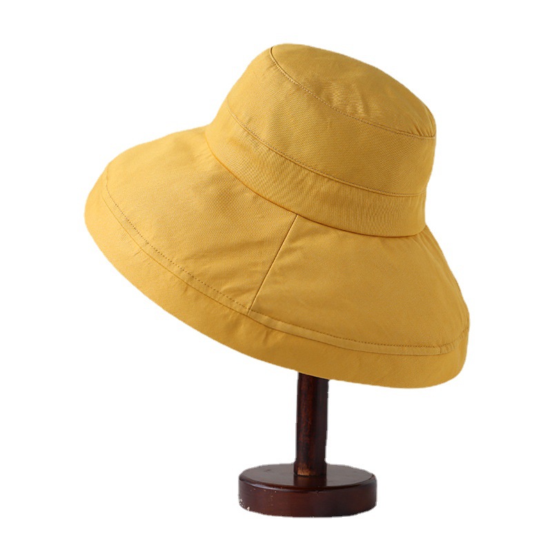 秋季新款渔夫帽折叠帽户外日系遮阳大帽檐盆帽高品质防晒帽子女