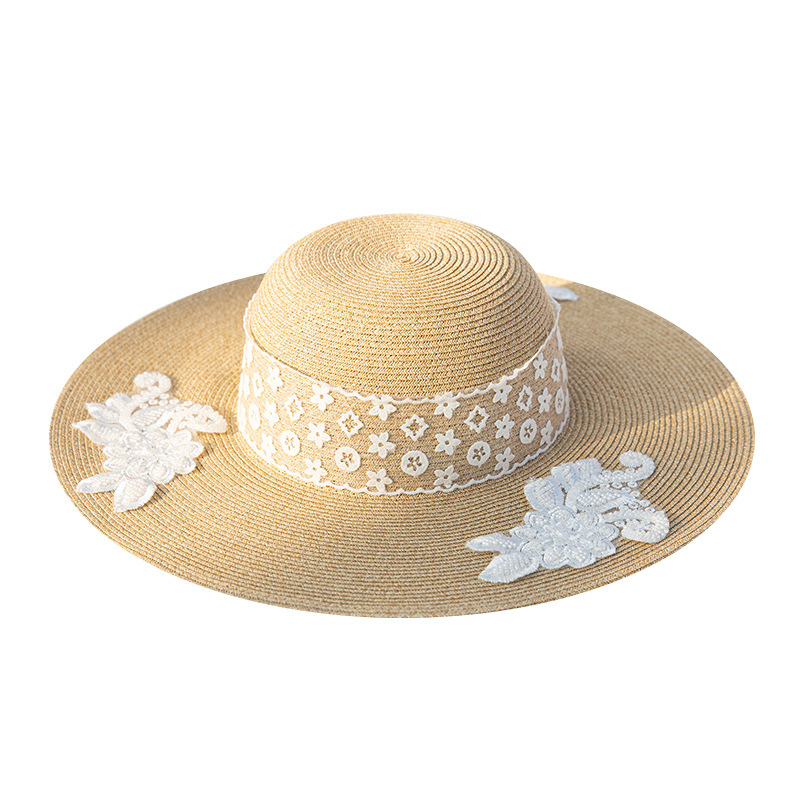 23新款草帽波西米亚风情度假风卷边帽休闲遮阳折叠帽一件代发
