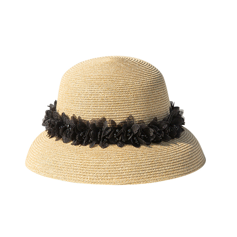 夏季赫本英伦复古优雅法式礼帽小礼帽草帽遮阳帽