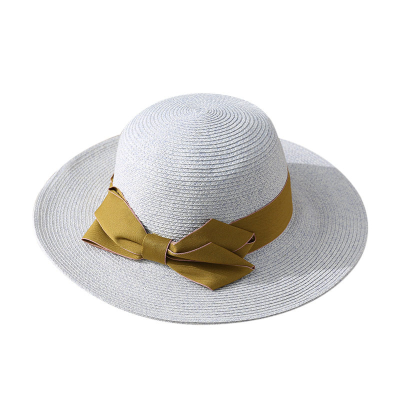 灵珑草帽子女士夏天宽檐时尚潮遮阳帽可折叠休闲度假沙滩帽太阳帽