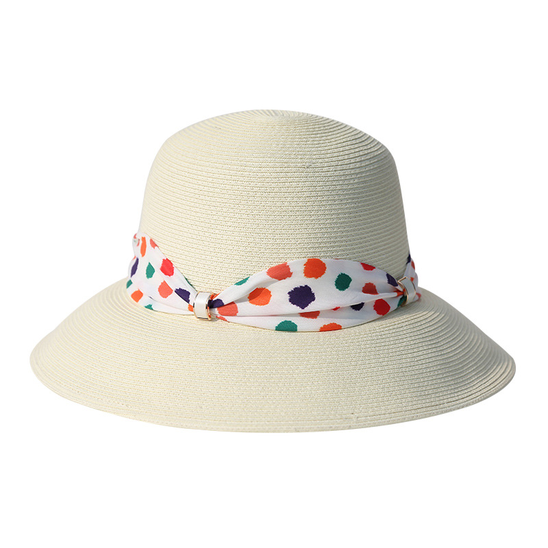 灵珑 帽子女夏天草帽女大檐遮阳帽度假海边沙滩太阳帽子女时尚
